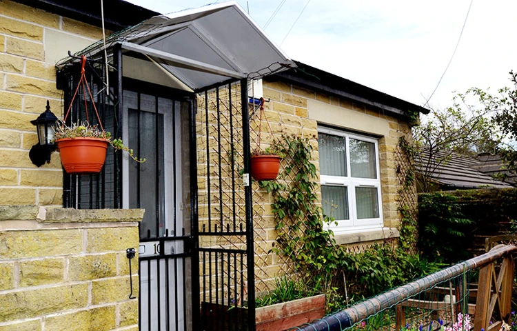 Side entrance of Kirkview, Shipley BD18 3LU