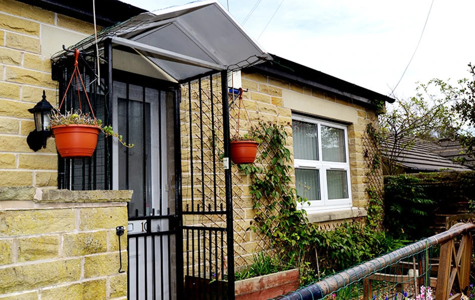 Side entrance of Kirkview, Shipley BD18 3LU