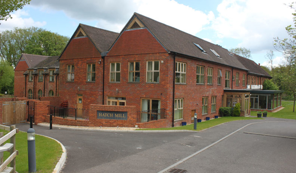 Entrance to Hatch Mill in Farnham, Surrey