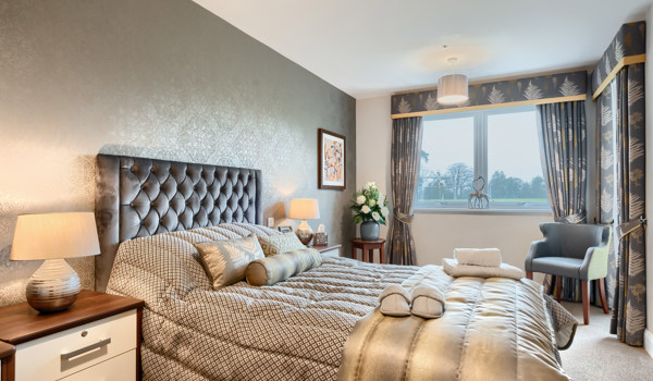 Principal bedroom in our two bedroom apartments