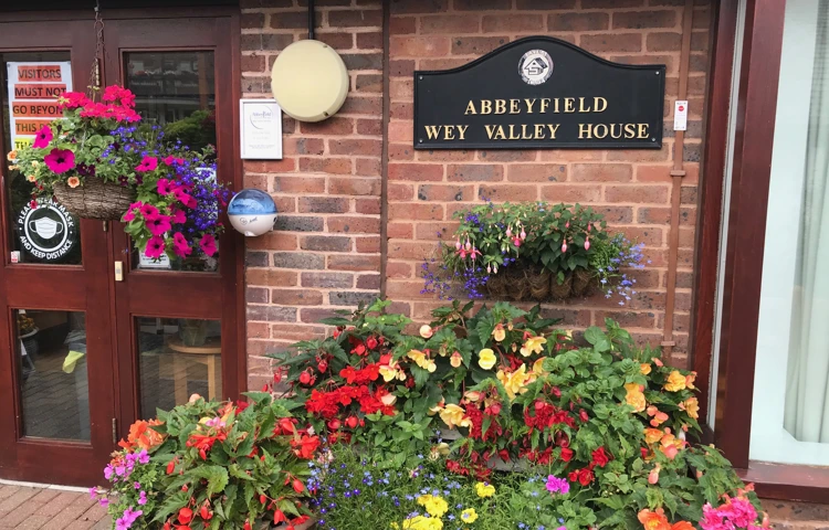 The entrance to Wey Valley House, Farnham GU9 7UQ