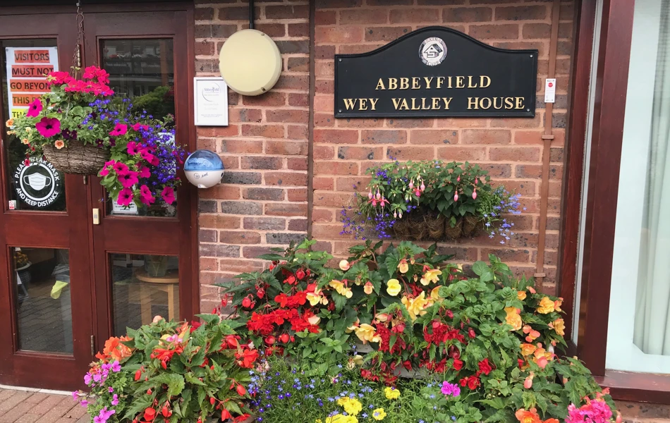 The entrance to Wey Valley House, Farnham GU9 7UQ