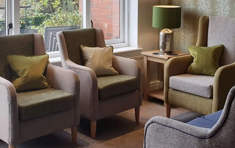 Seating in the lounge of Abbeyfield House, Garstang PR3 1PA.jpg (1)