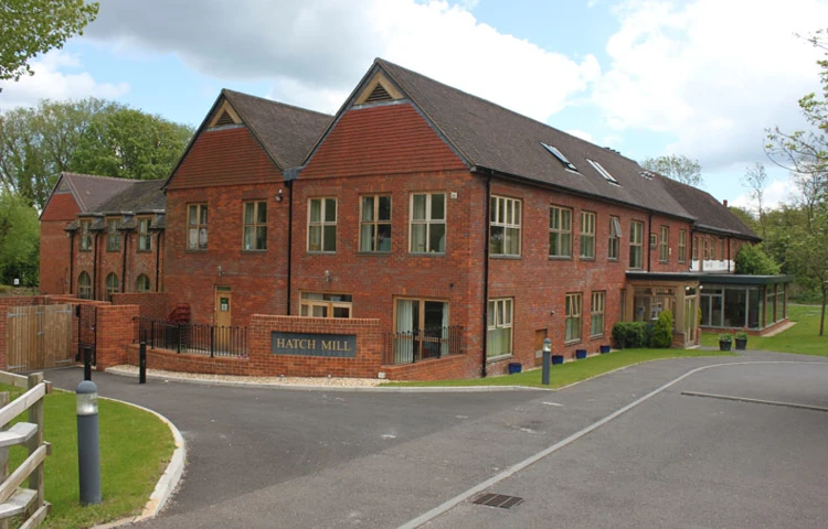 Entrance to Hatch Mill in Farnham, Surrey
