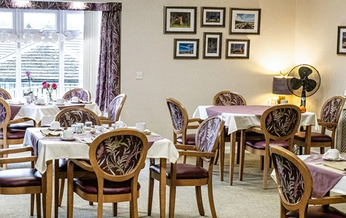 Communal Dining Room at Hartland House, Milnthorpe LA7 7QW