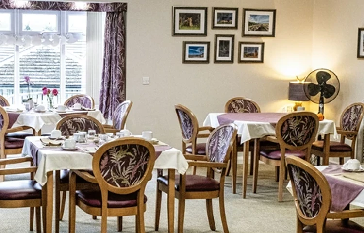 Communal Dining Room at Hartland House, Milnthorpe LA7 7QW