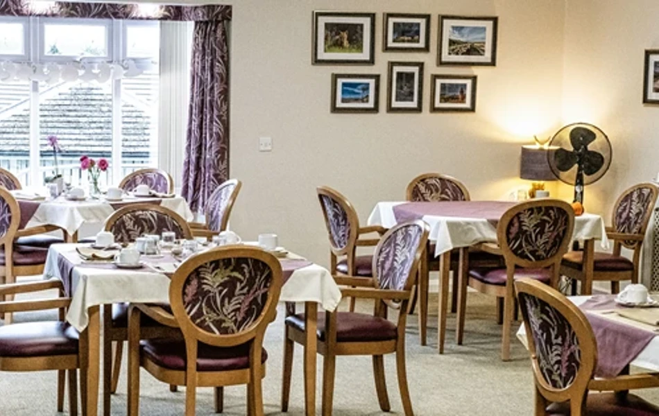 Communal Dining Room at Hartland House, Milnthorpe LA7 7QW