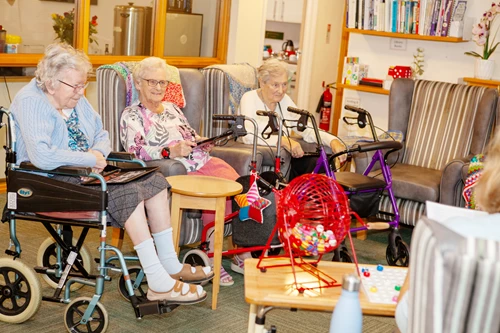 Residents Enjoying A Game Of Bingo Together at Friars Mead, Kings Langley WD4 8DR