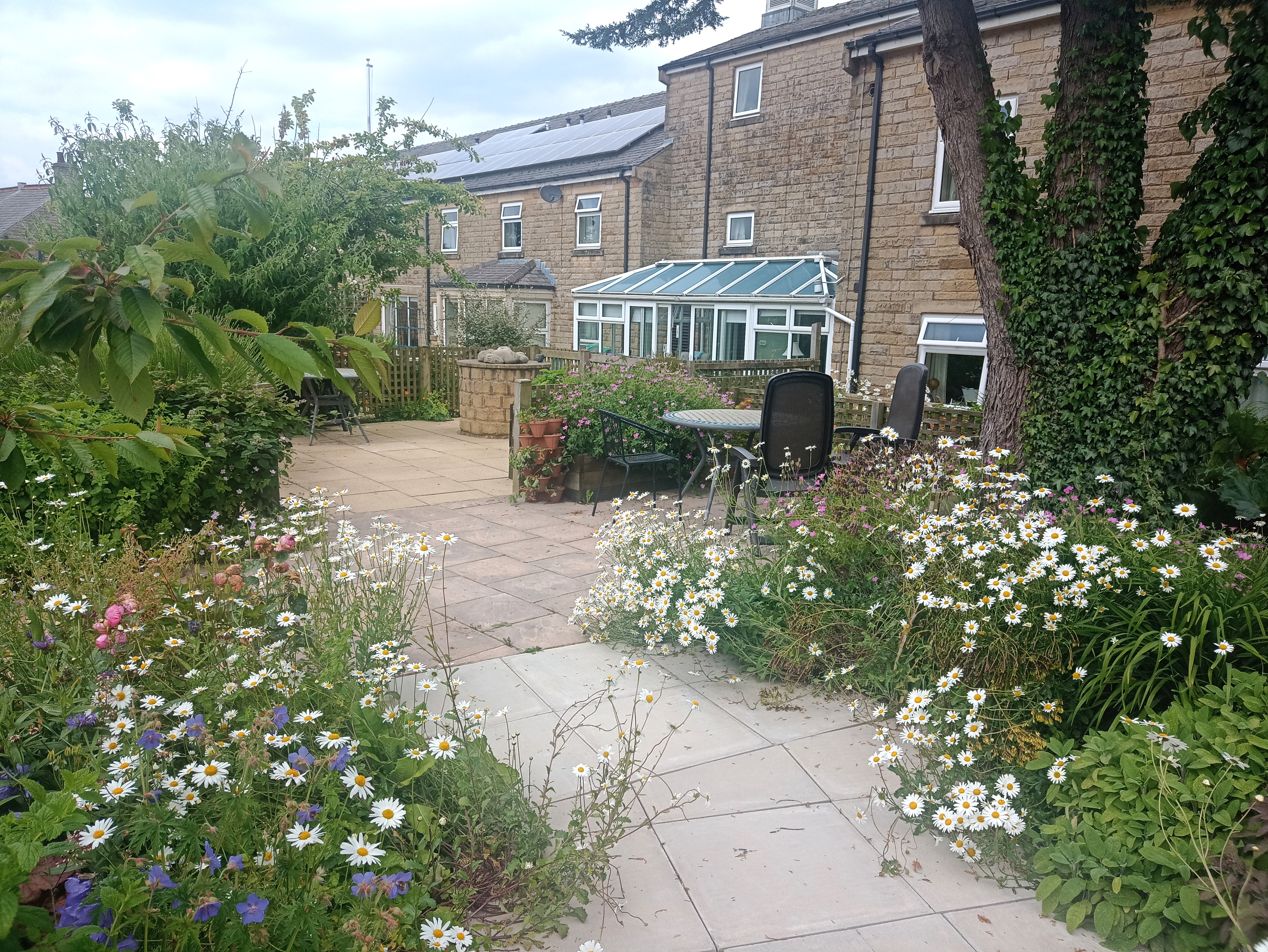 Patio At The Rear Of Abbeyfield House, Clitheroe, BB7 2NH
