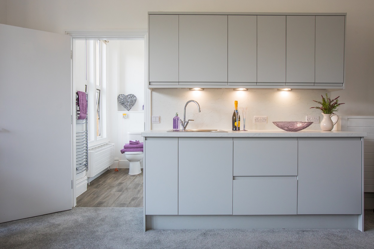 modern-kitchenette-facilities-at-Abbeyfield House, Bristol BS9 3AU