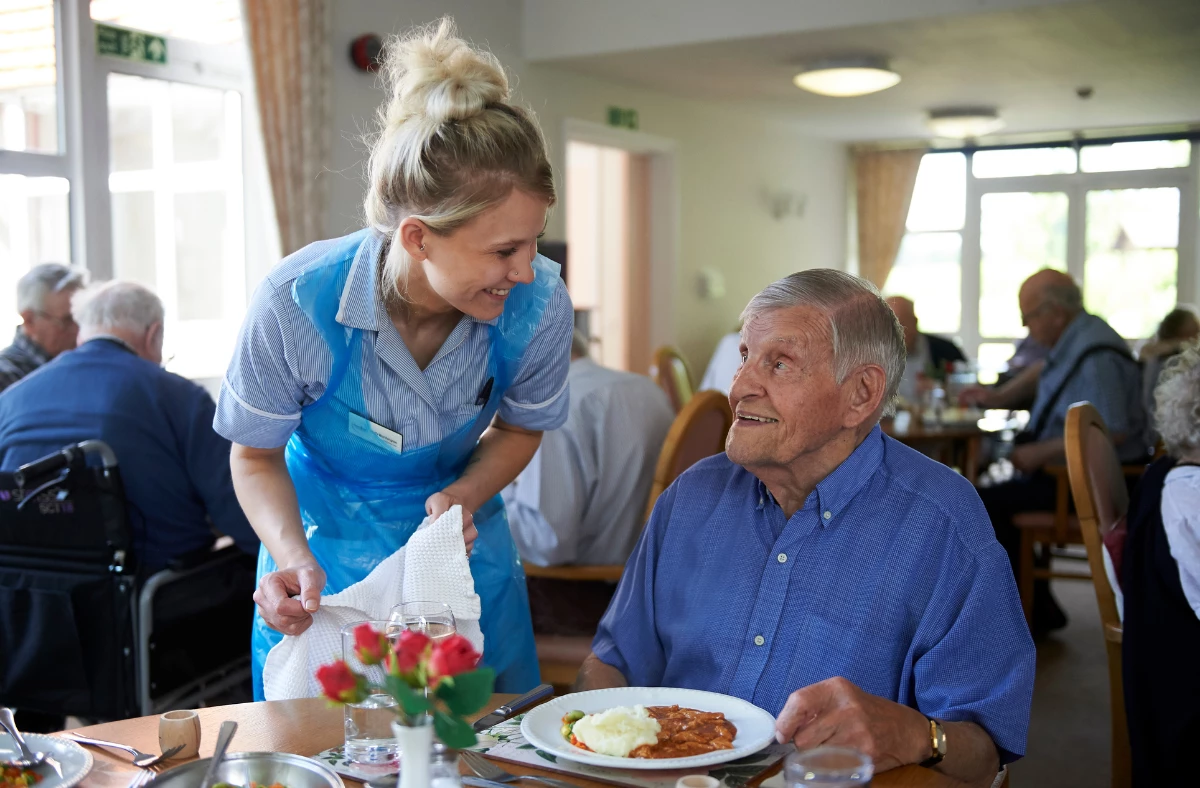 Staff And Resident At Westall House