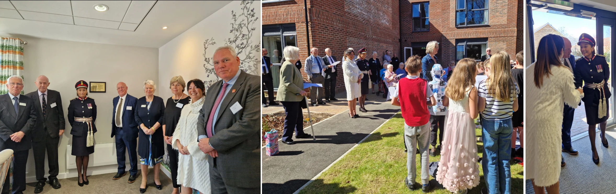 Collage of photos from Abbeyfield York's Society official opening