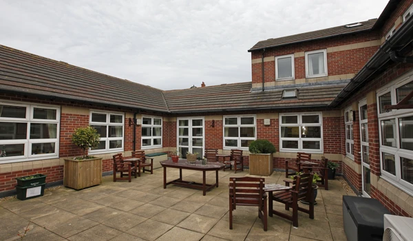 A courtyard within Millenium House