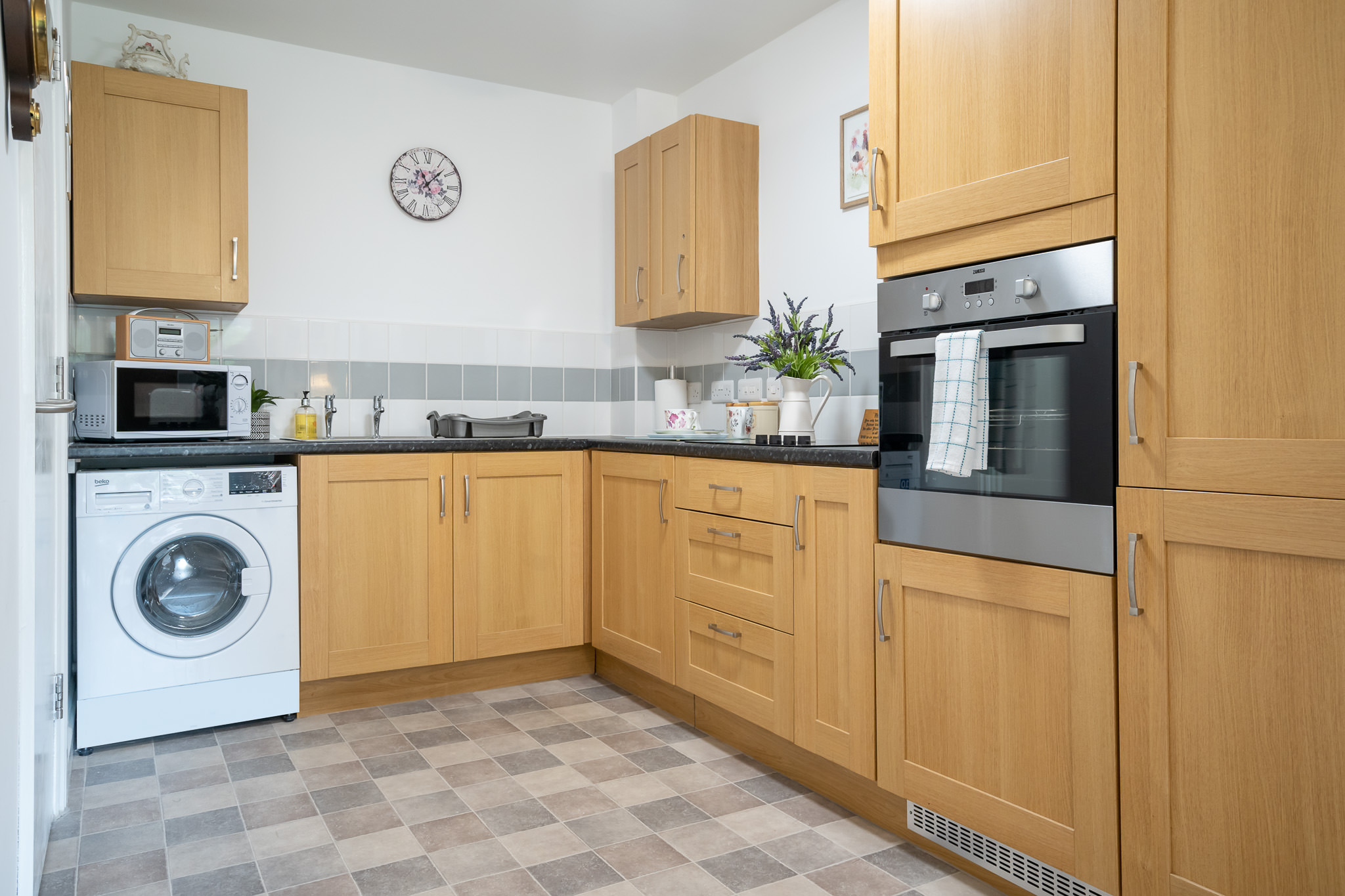 Resident's kitchenette at Hampton House, Solihull B91 2QT