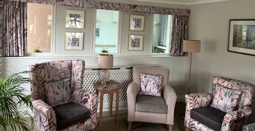 Beautiful Lounge Area For Residents at Hartland House, Milnthorpe LA7 7QW
