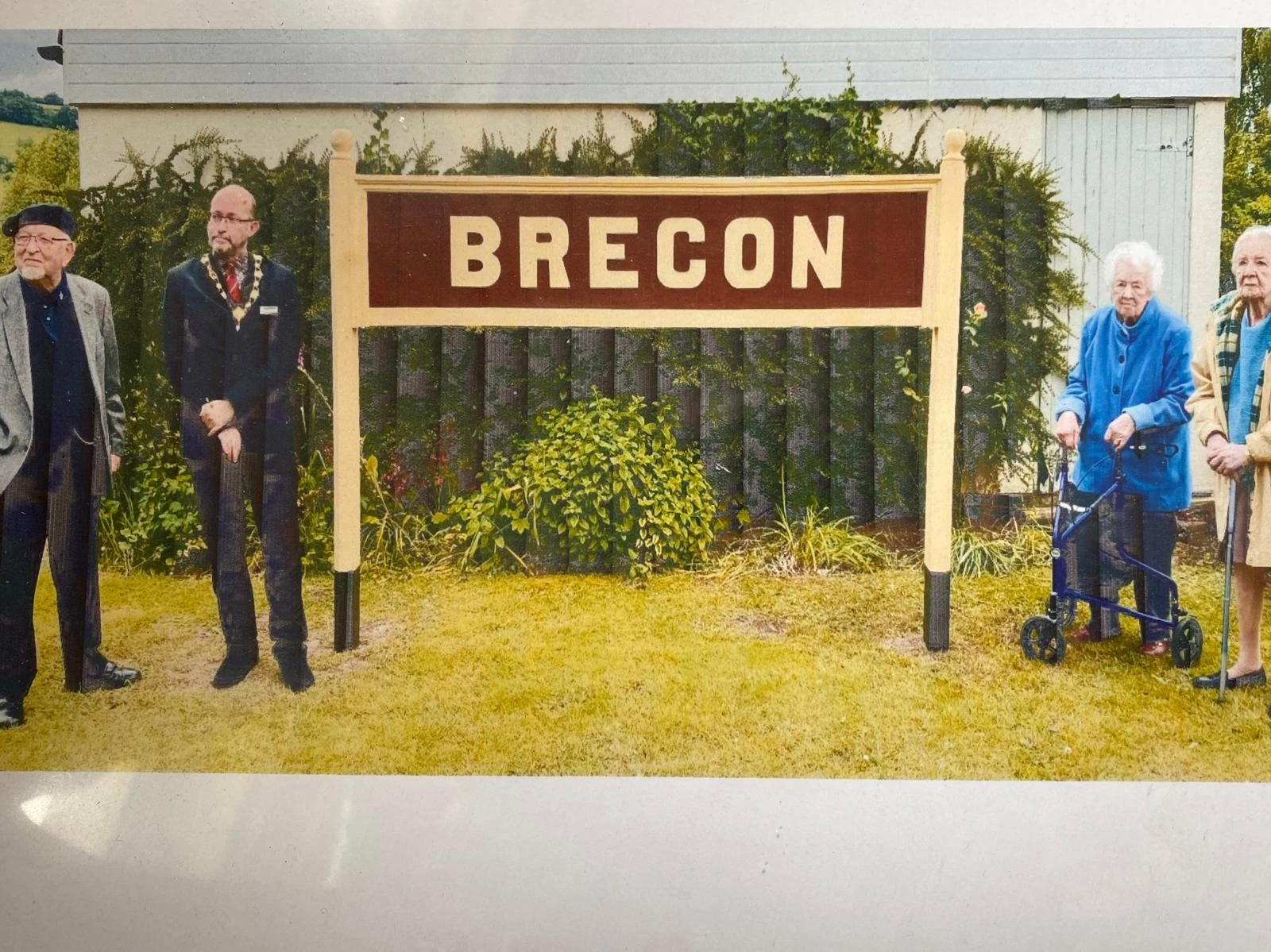 Brecon Railway sign gets a new lease of life | Abbeyfield Brecon Society
