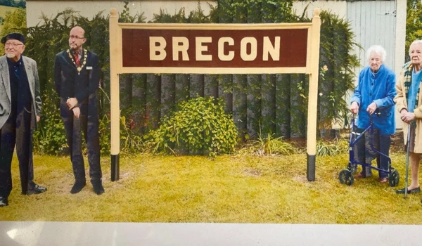 Brecon Railway sign gets a new lease of life | Abbeyfield Brecon Society