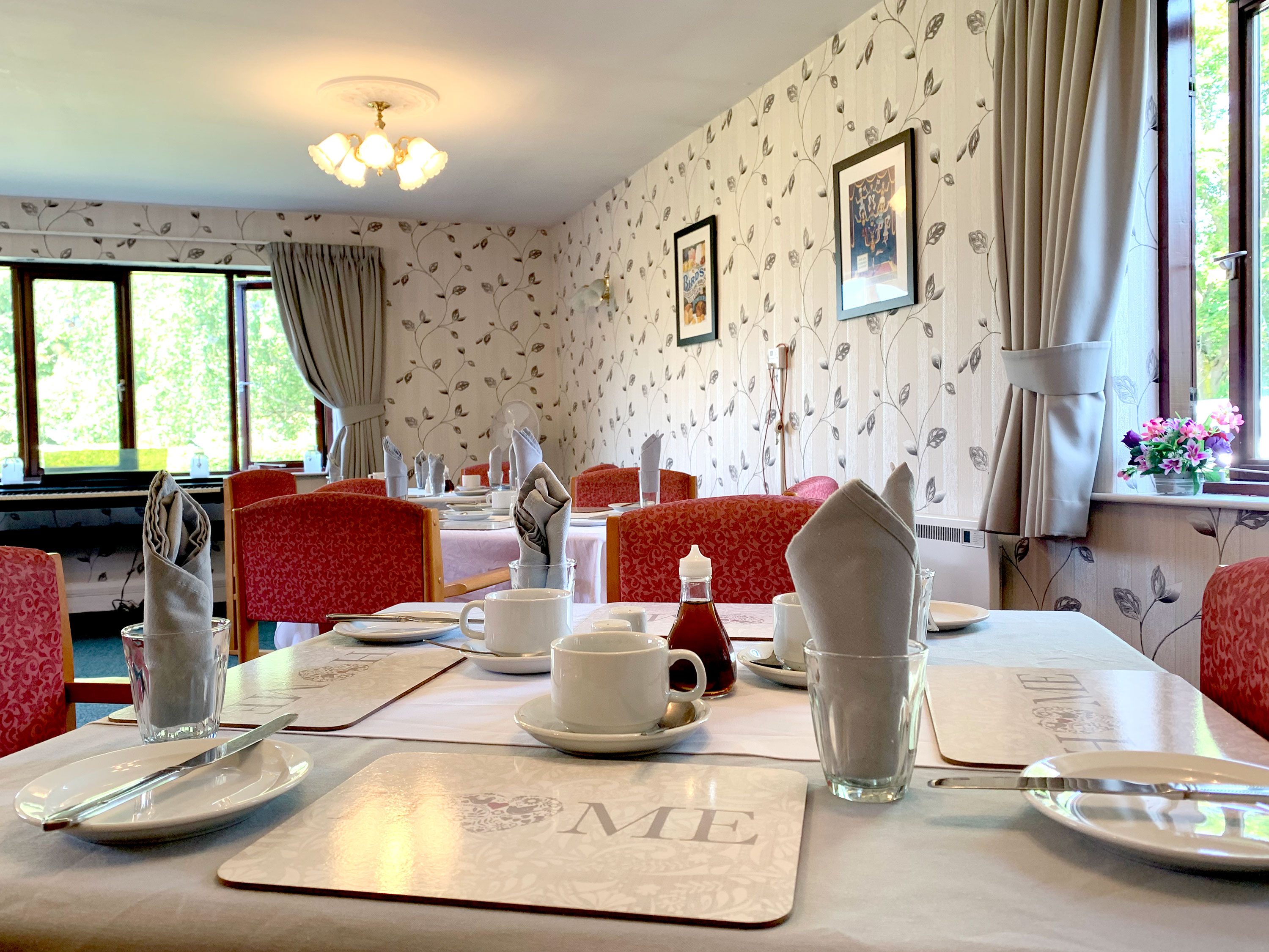 Enjoy delicious homemade meals in the dining room