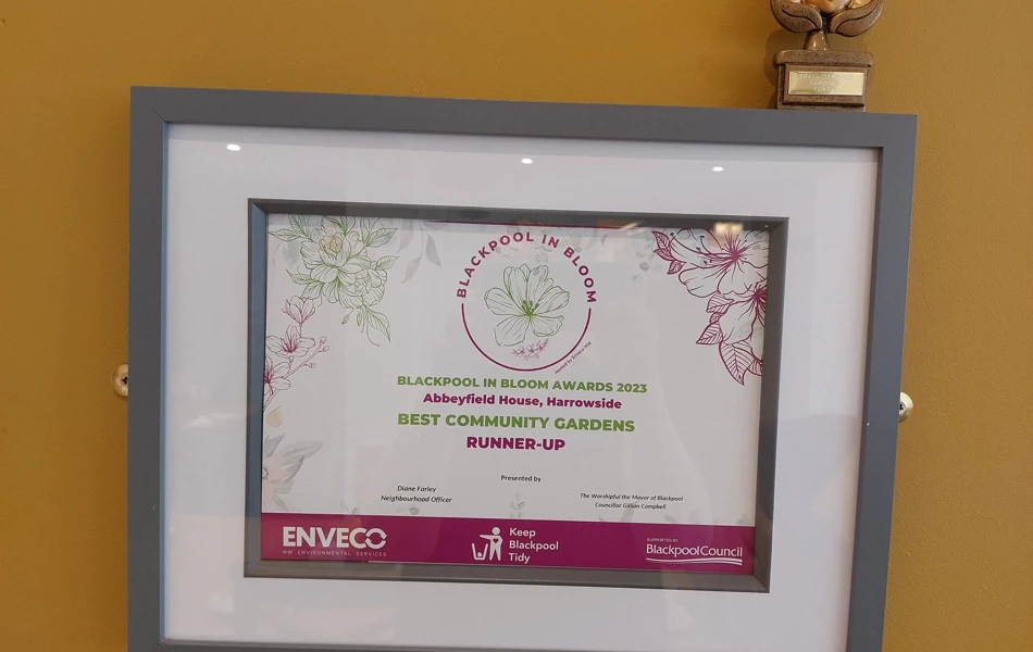Award For Blackpool In Bloom
