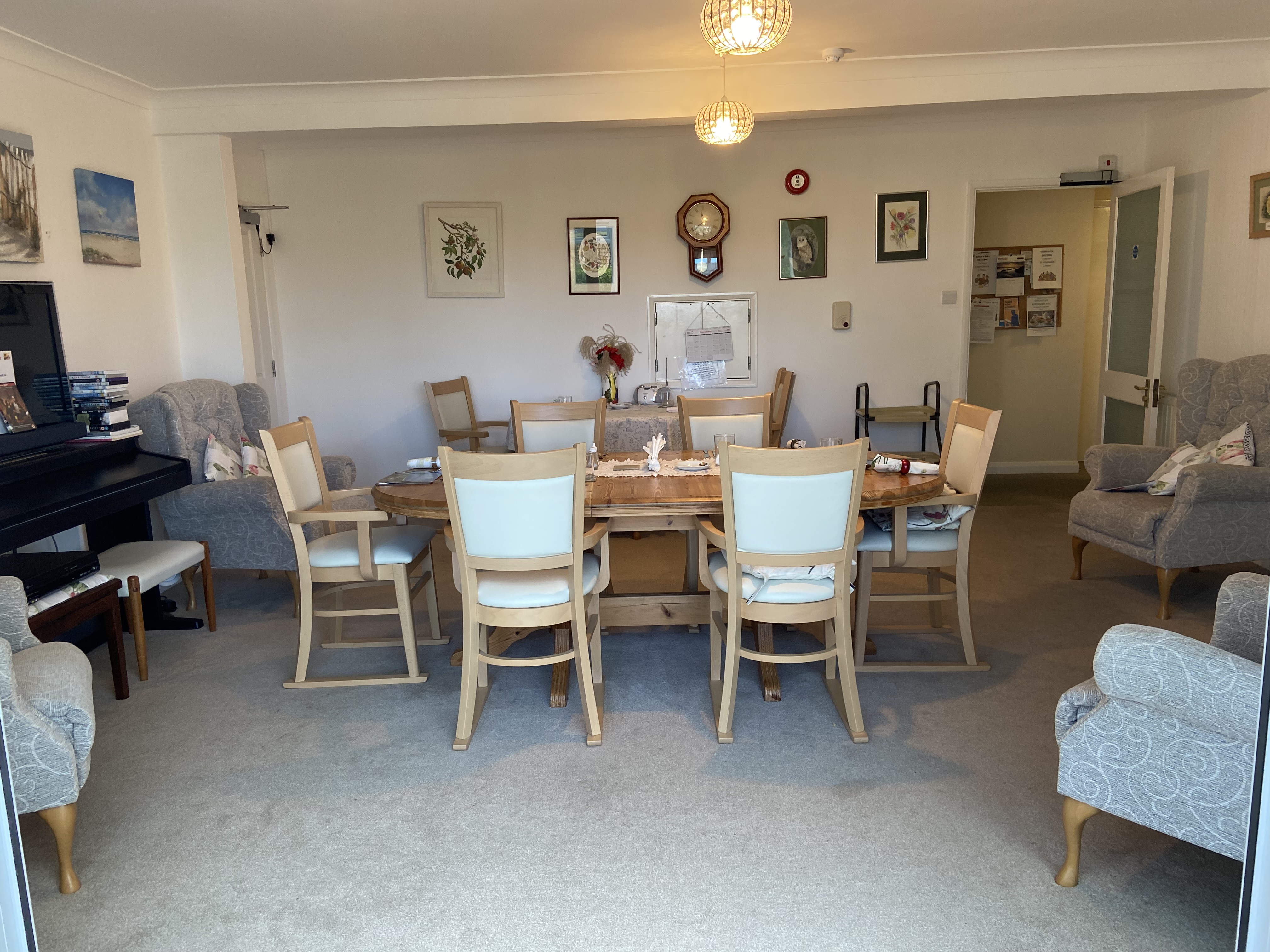 Dining room at Abbeyfield Scott House, Mawnan Smith TR11 5ER
