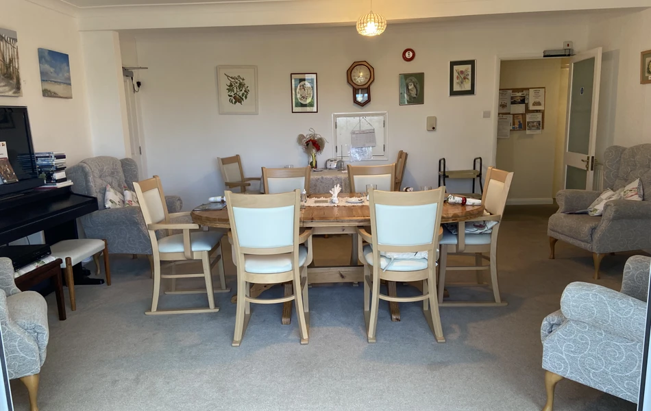 Dining room at Abbeyfield Scott House, Mawnan Smith TR11 5ER
