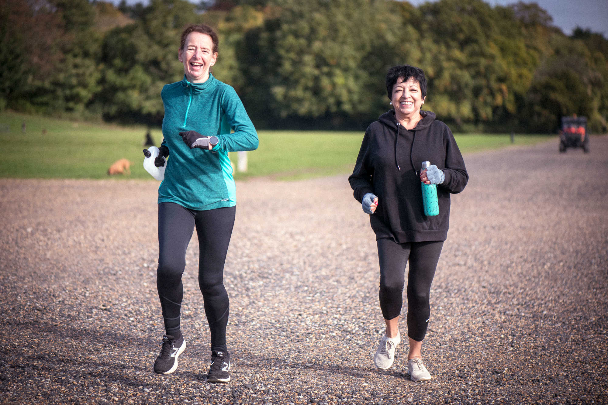 Two Older Woman Going For A Run