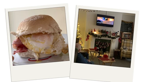 Bea Polar Express Bacon Egg Rolls