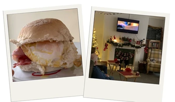 Bea Polar Express Bacon Egg Rolls