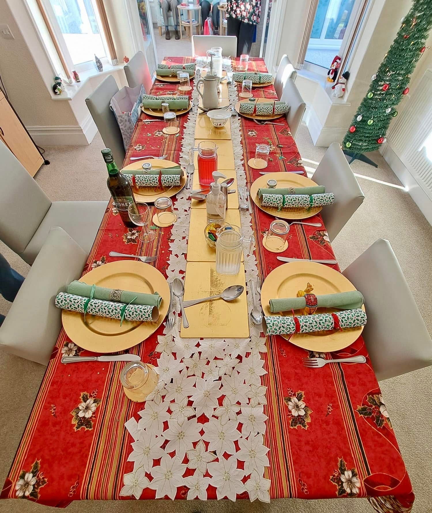 Colwyn Bay, Rhos Road, LL28 4RY, Xmas Table Setting