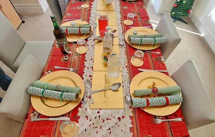 Colwyn Bay, Rhos Road, LL28 4RY, Xmas Table Setting