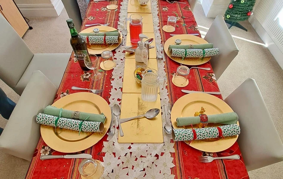 Colwyn Bay, Rhos Road, LL28 4RY, Xmas Table Setting