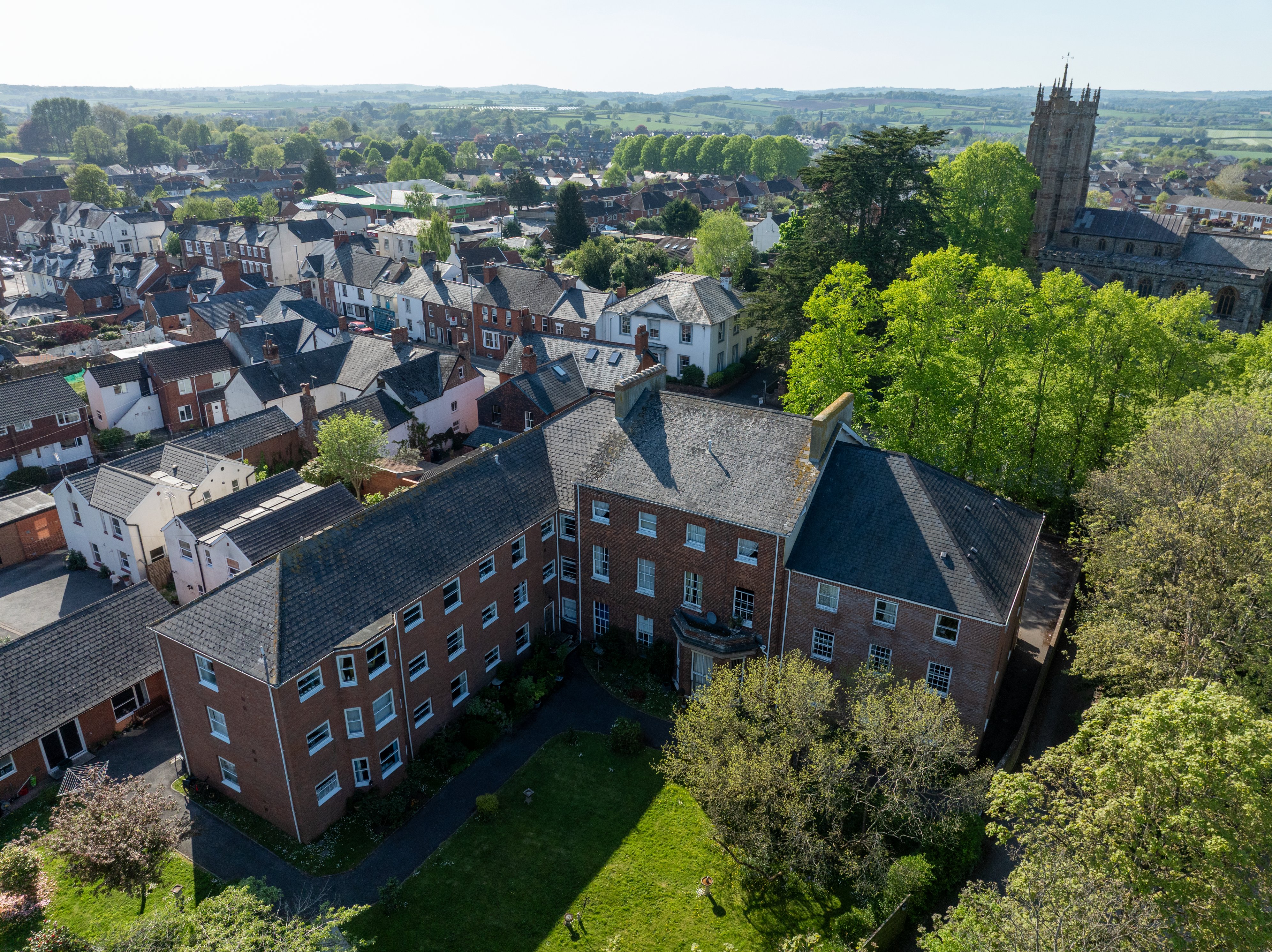 Aerial 1 The Old Vicarage, Wellington TA21 8RF
