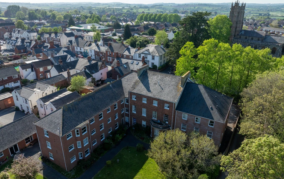 Aerial 1 The Old Vicarage, Wellington TA21 8RF