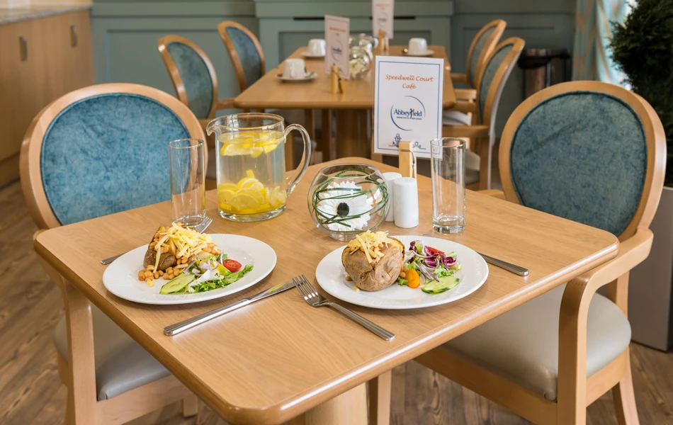 Enjoy delicious meals and good company at Speedwell Court. Our dining rooms provide a welcoming setting for socialising.