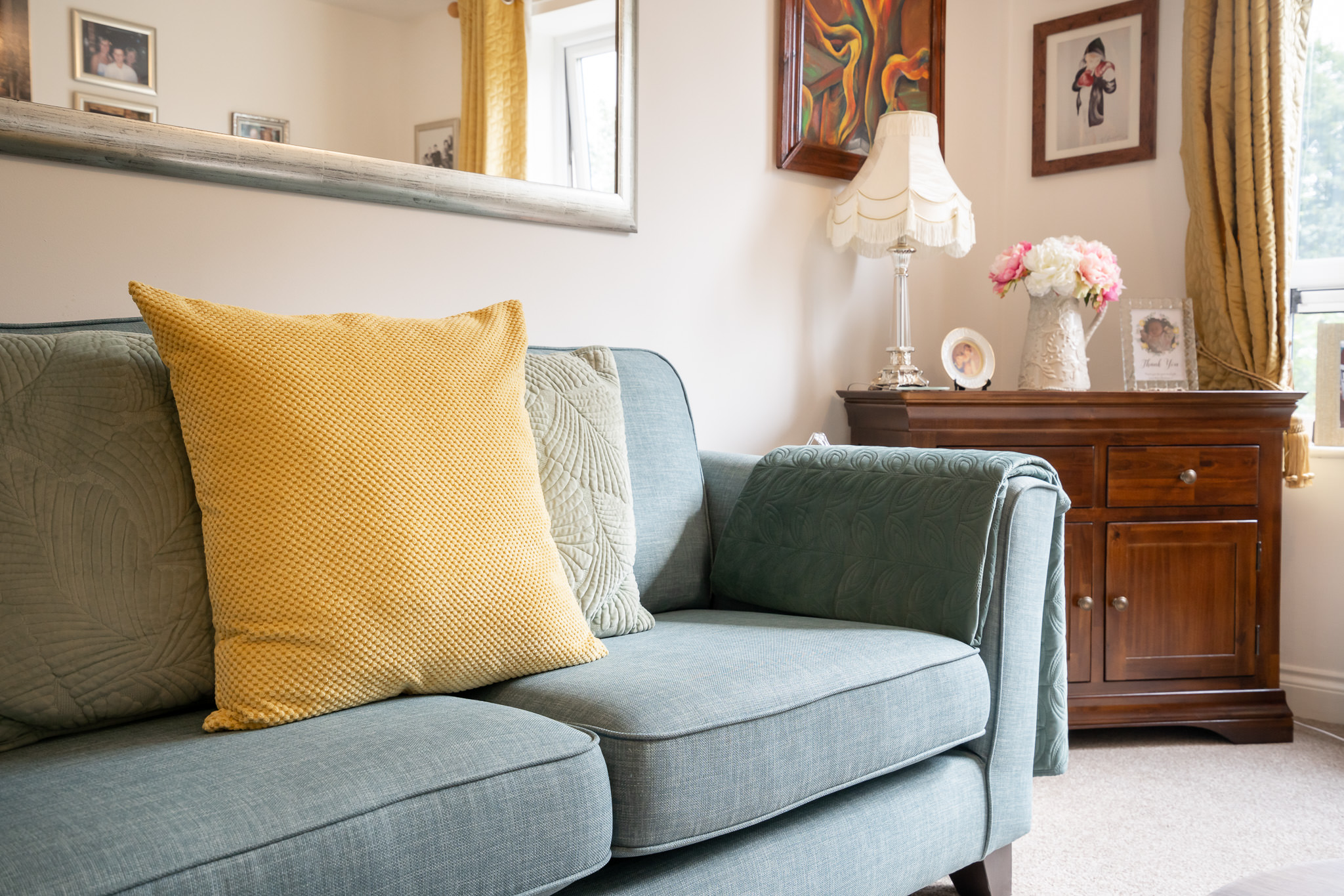 Comfortable sofa at Hampton House, Solihull B91 2QT