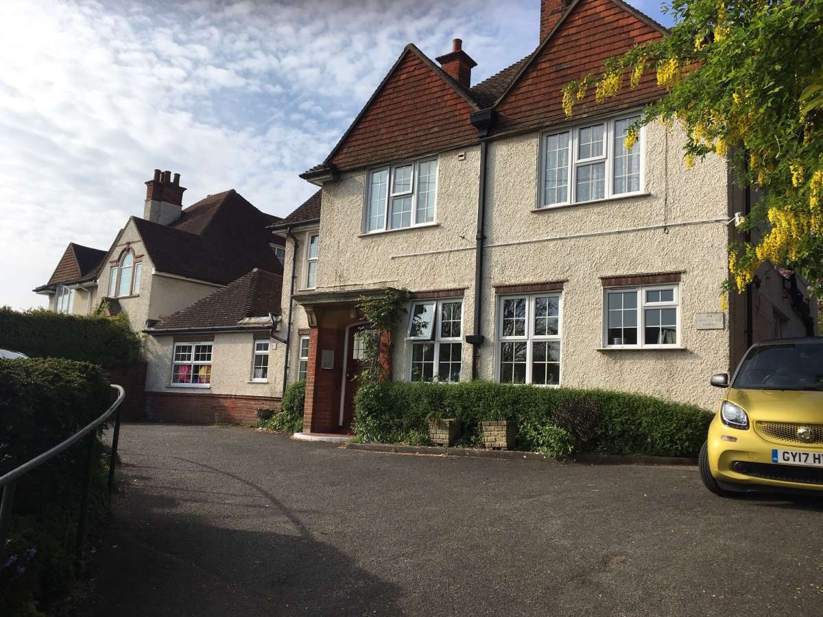 Exterior shot of the front of Lade House