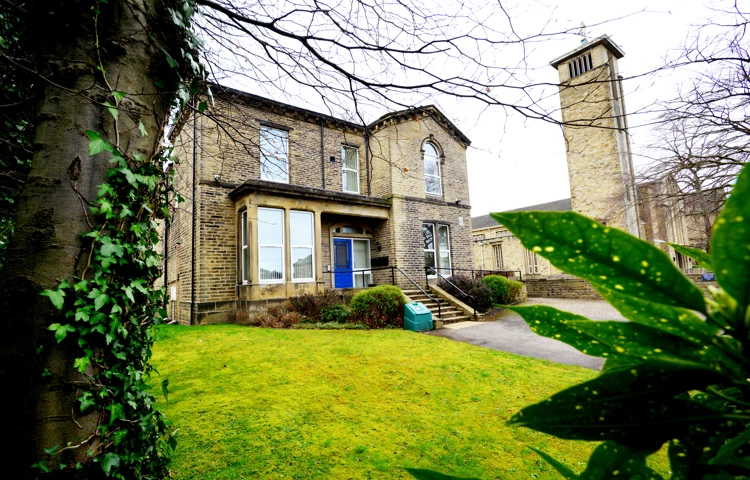 The front garden of Kirkview, Shipley BD18 3LU