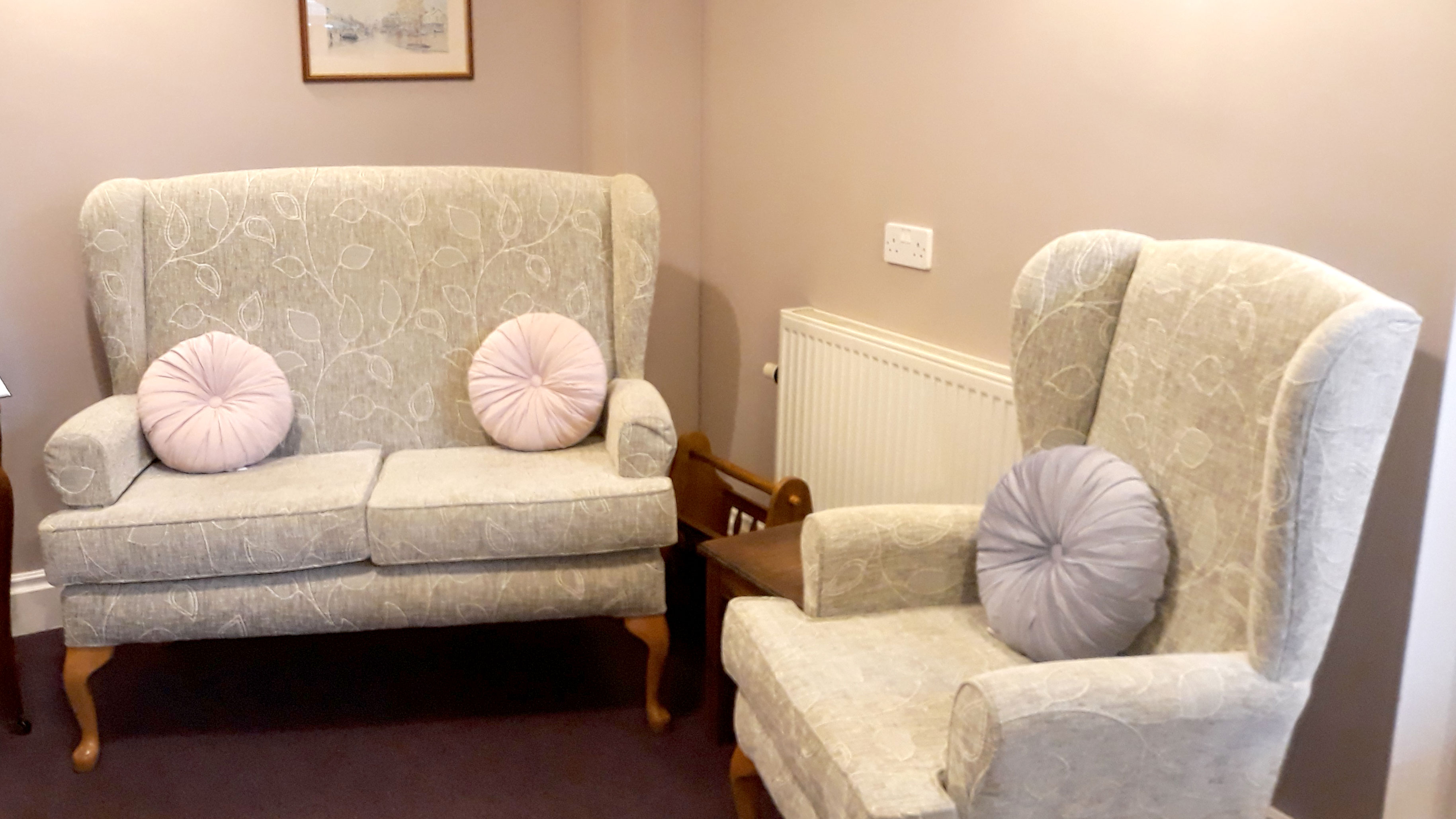 A sofa and chair at The Limes, Thirsk YO7 1HX