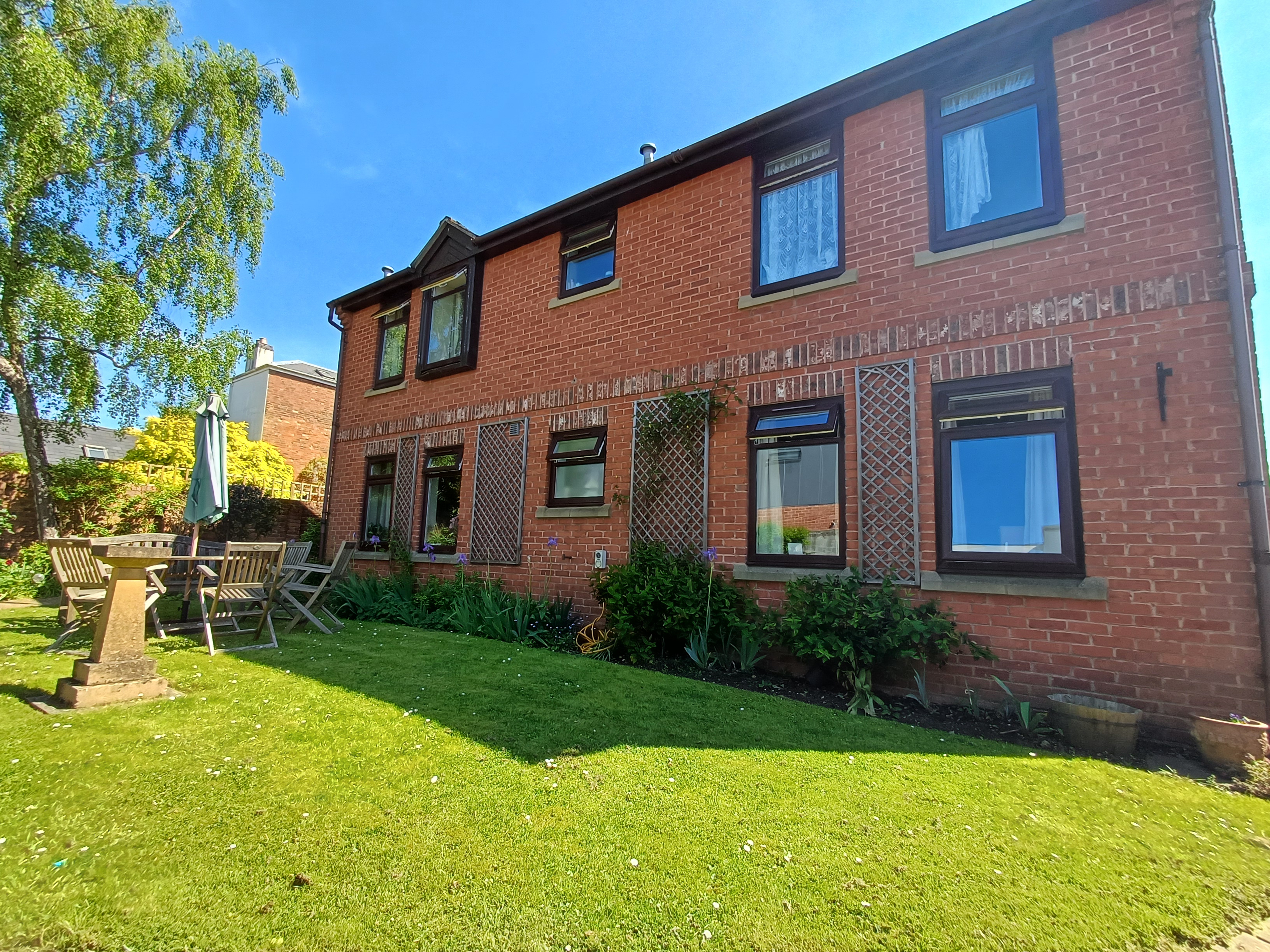 Sitting out area at the rear of Prestbury House, Cheltenham GL52 3DD