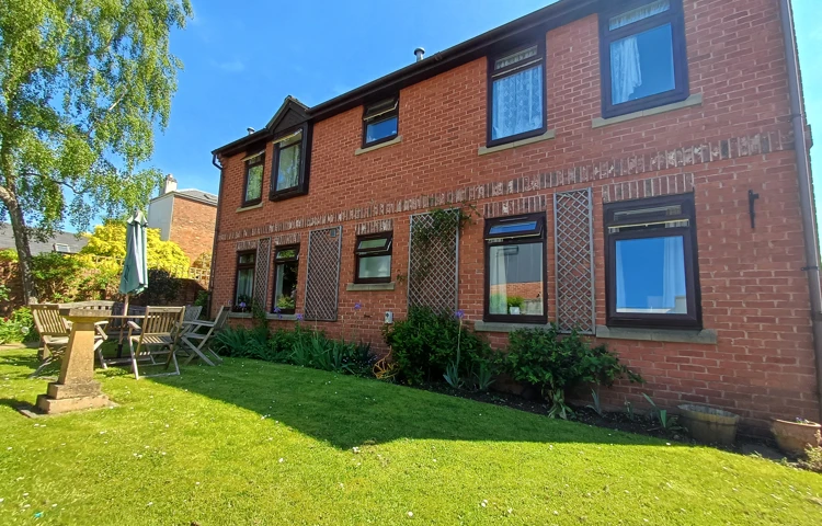 Sitting out area at the rear of Prestbury House, Cheltenham GL52 3DD