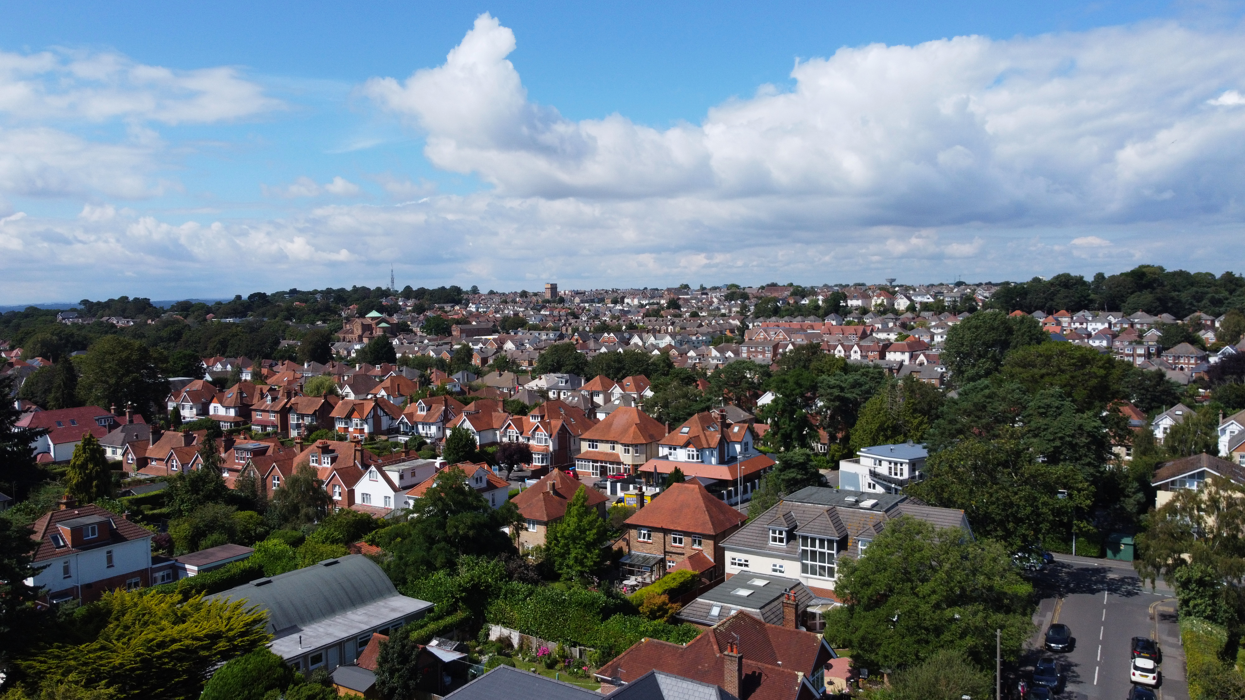 An aerial view of Pennant House