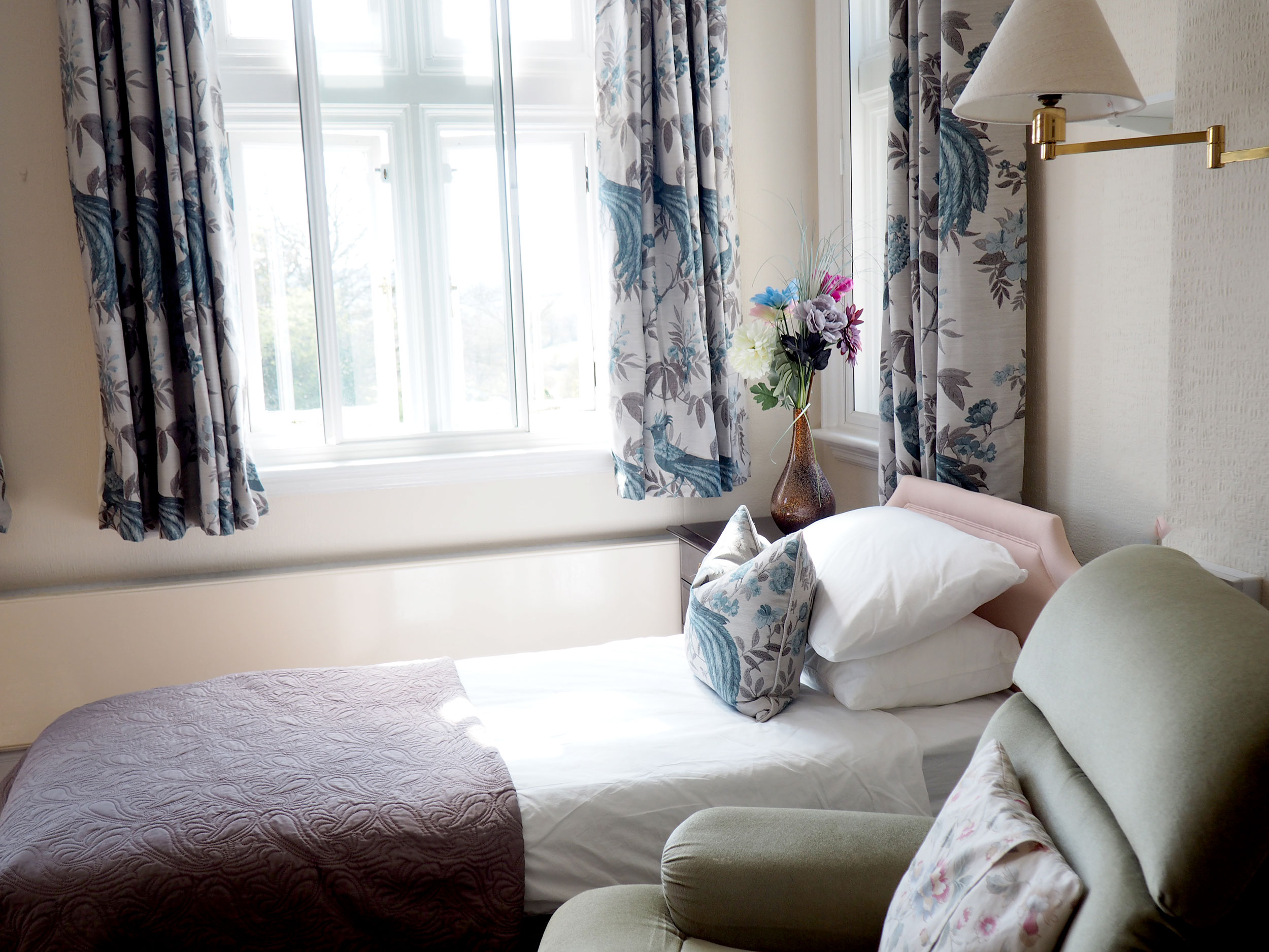 Internal view of bedroom at Hill House