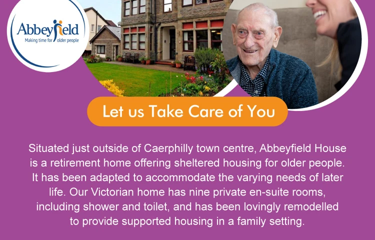Advert for Abbeyfield House, Caerphilly CF83 1EH