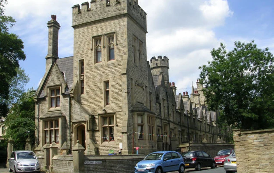 Exterior Of The Grade Ii Listed Sir Francis Crossley Almshouses
