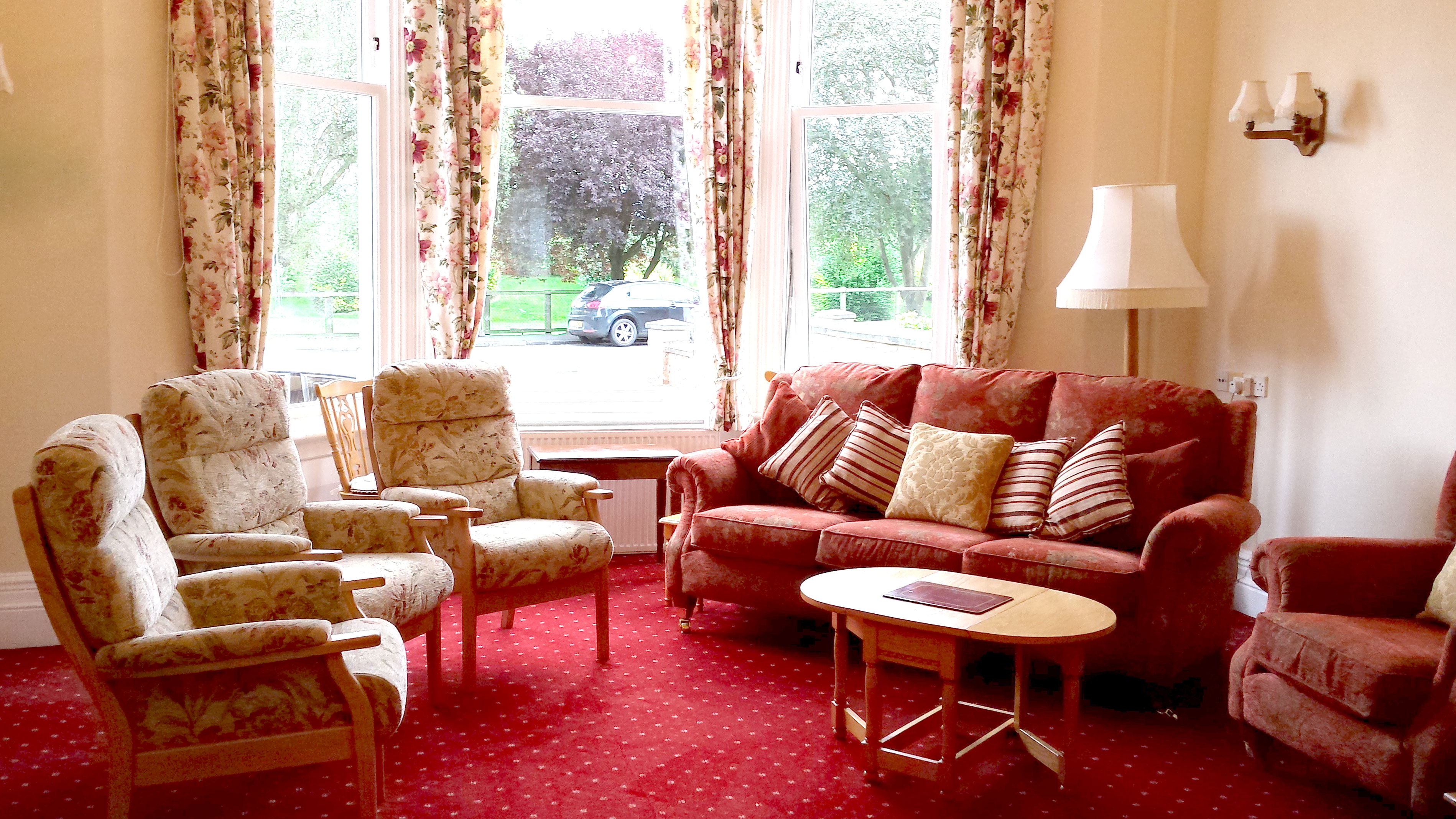 Chairs and a sofa in the lounge at The Limes, Thirsk YO7 1HX