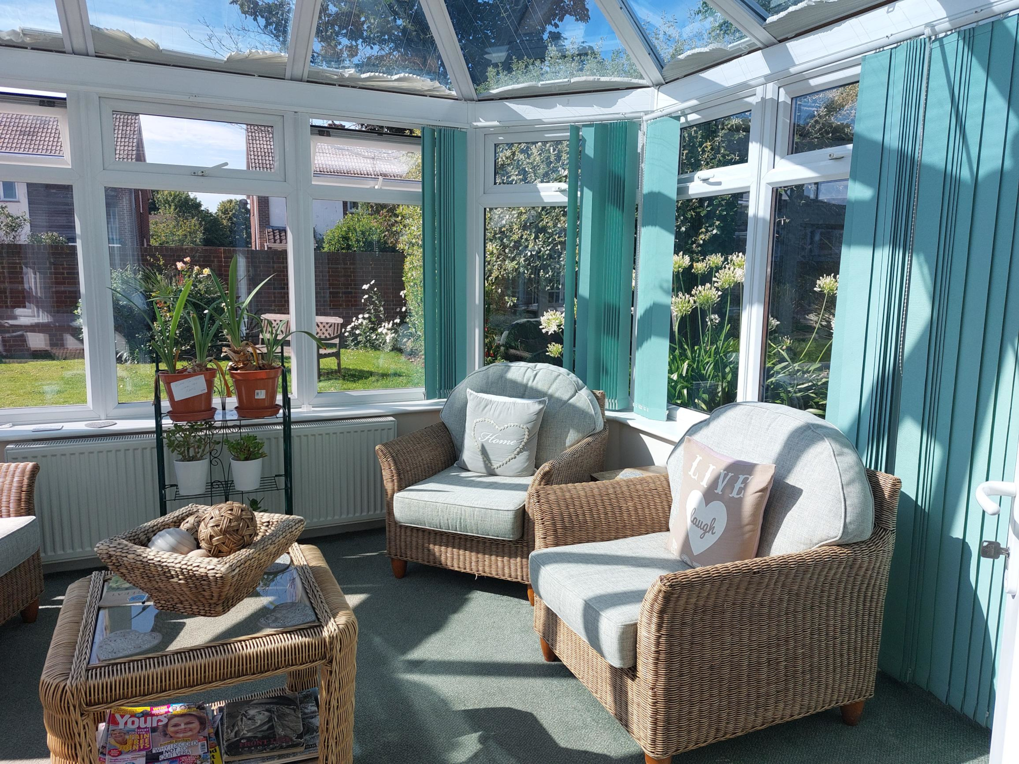 Conservatory Overlooking The Beautiful Garden