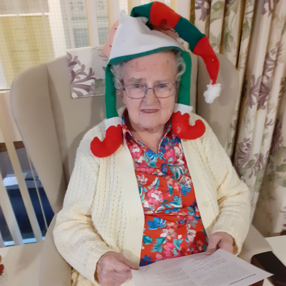 Resident With Festive Hat