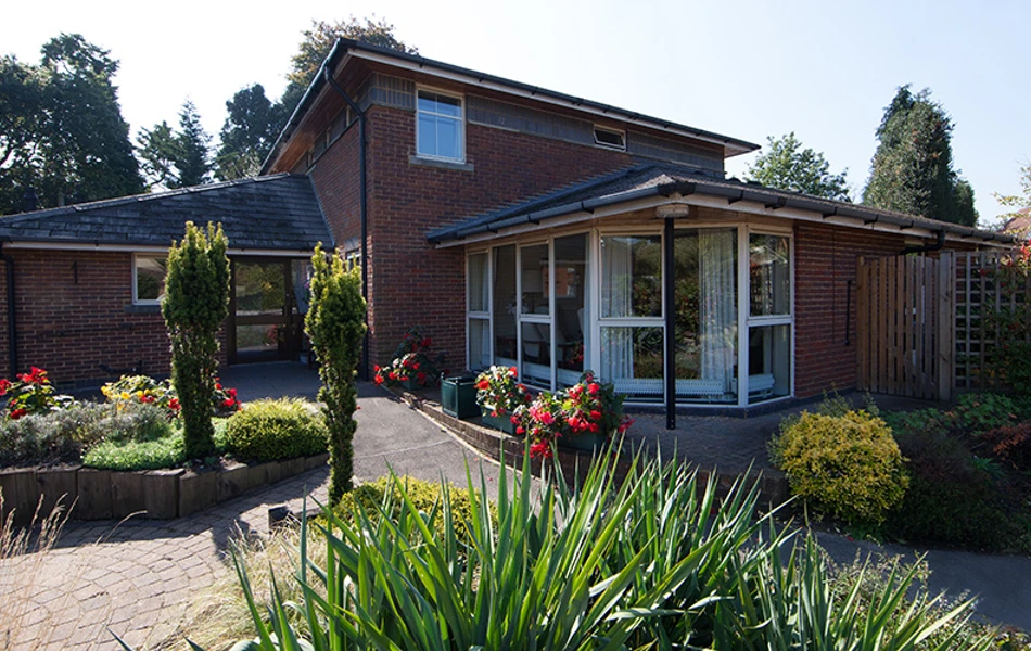 The entrance to Cunningham House, Pirbright GU24 0JN