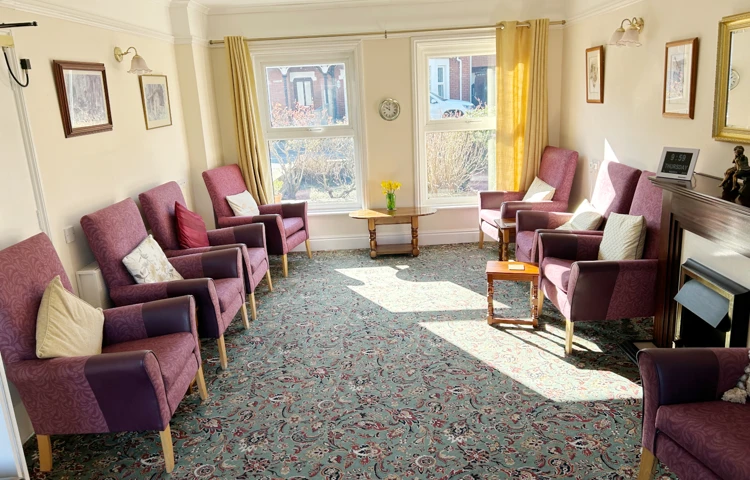 Bright Communal Lounge At Abbeyfield West Wight Where Residents Can Relax And Socialise
