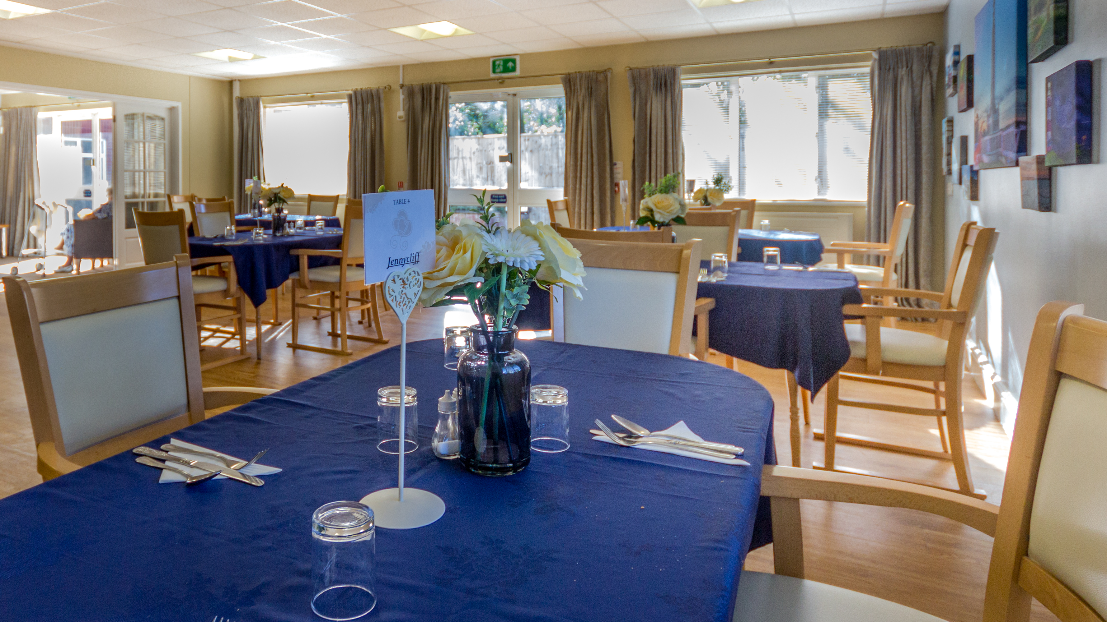 Dining room at Tamar House, Plymouth PL6 5XN